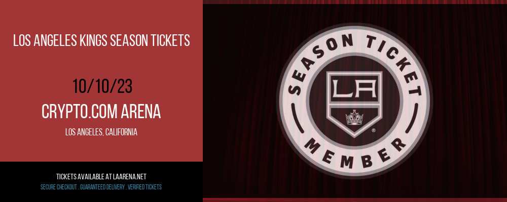 Los Angeles Kings Season Tickets at Crypto.com Arena